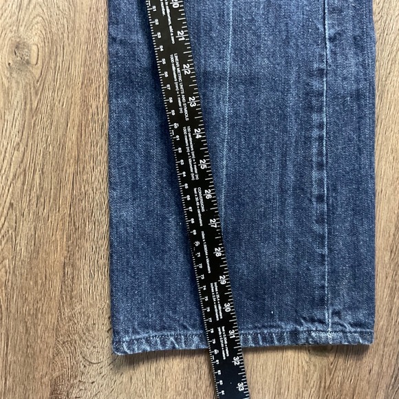 Vintage Y2K 7 For All Mankind A Pocket Bootcut Jeans Womens 34 Blue Classic Boho - Picture 9 of 10